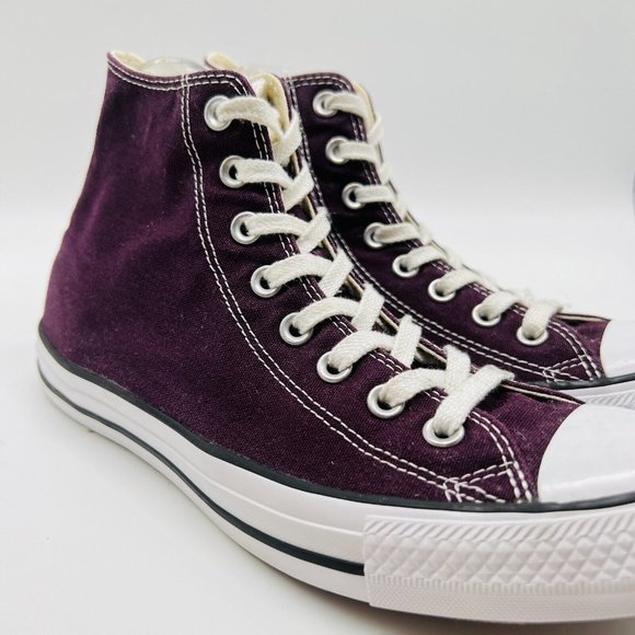 Converse All Star High Tops Womens 9.5 Mens 7.5  in Burgundy - Picture 12 of 14